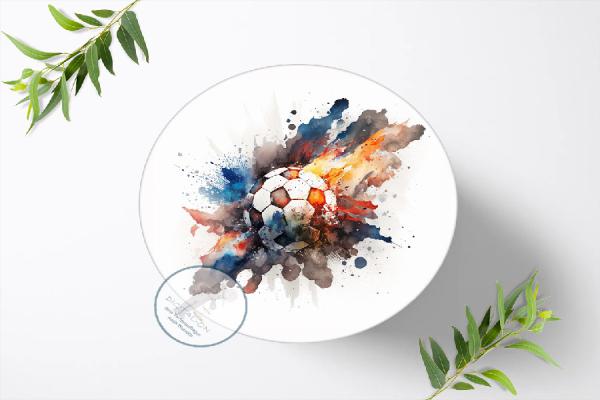 Fußball Tortenaufleger , Ø 20cm, 1301z